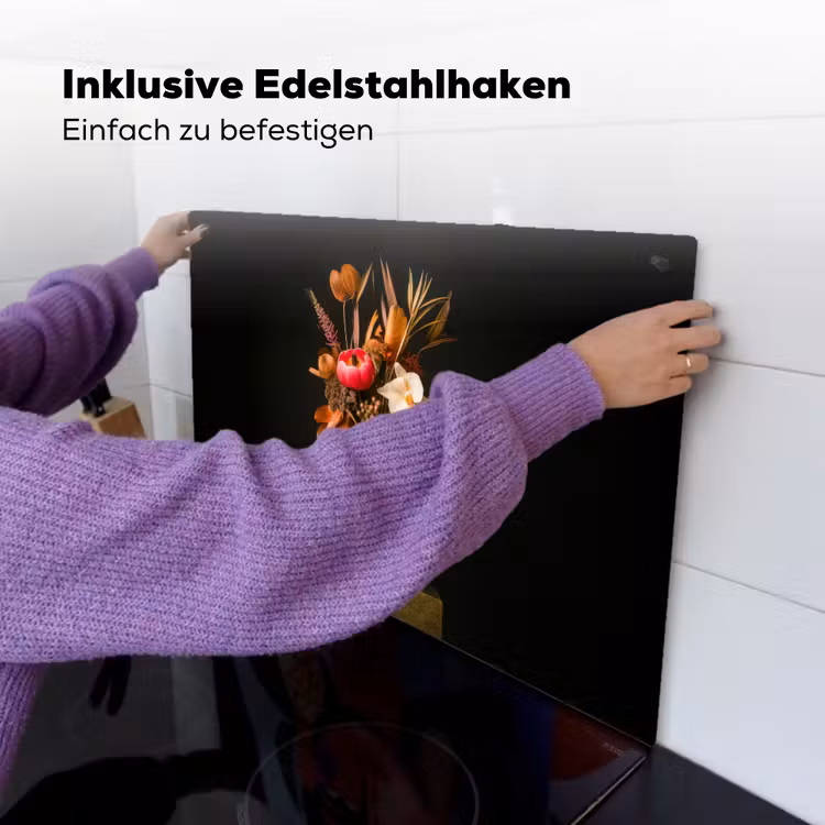 Boeket - Oranje - Gouden - vaas Inductie beschemer met haakjes klein -ky-ophangen-de