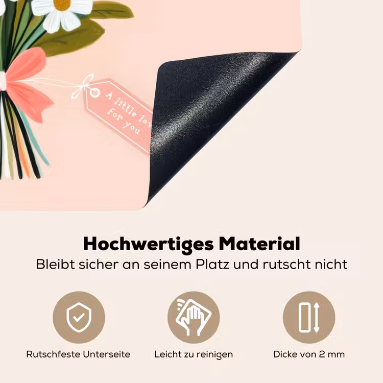 Boeket - Strikje - Kaartje - Quote Inductie beschemer met haakjes klein -ky-onderkant-de