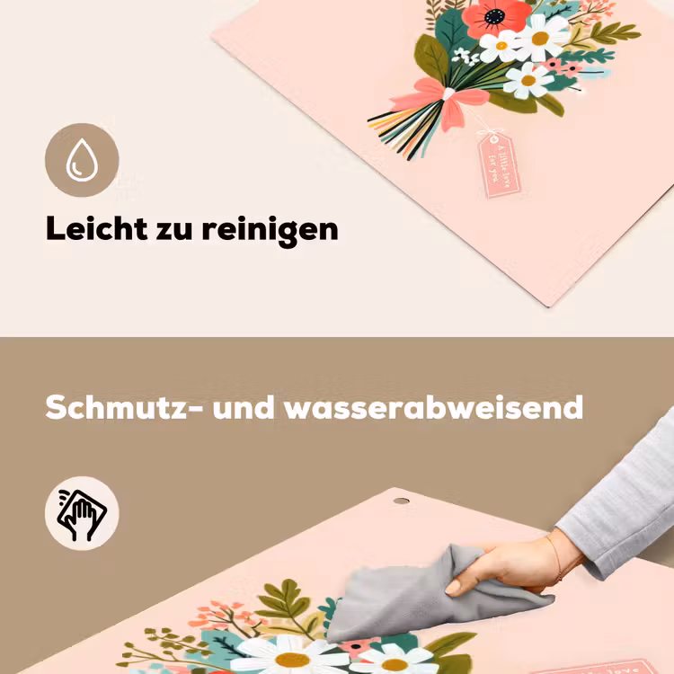 Boeket - Strikje - Kaartje - Quote Inductie beschemer met haakjes klein -ky-schoon-de