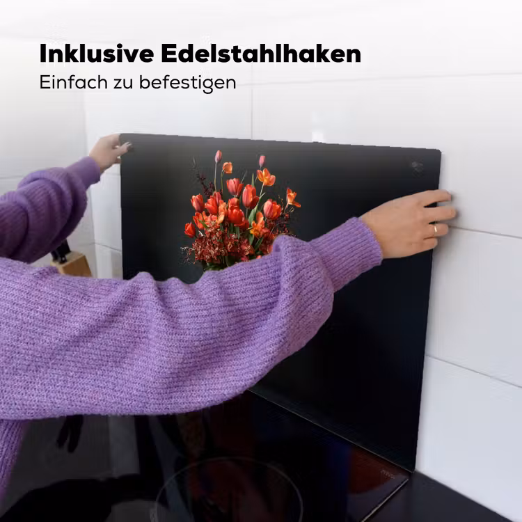 Boeket - Tulpen - Vaas - Rood Inductie beschemer met haakjes klein -ky-ophangen-de