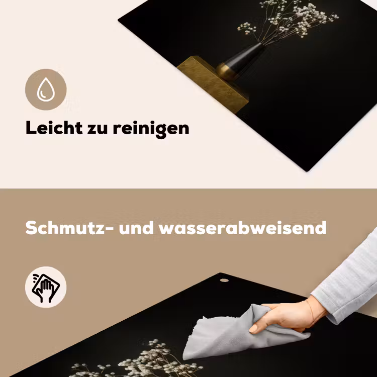Bloembollen - Wit - Vaas - Minimalistisch Inductie beschemer met haakjes klein -ky-schoon-de