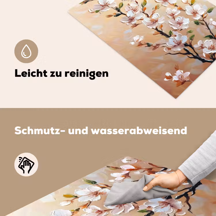 Bloesemtakken - Schilderachtig - Roze Inductie beschemer met haakjes klein -ky-schoon-de