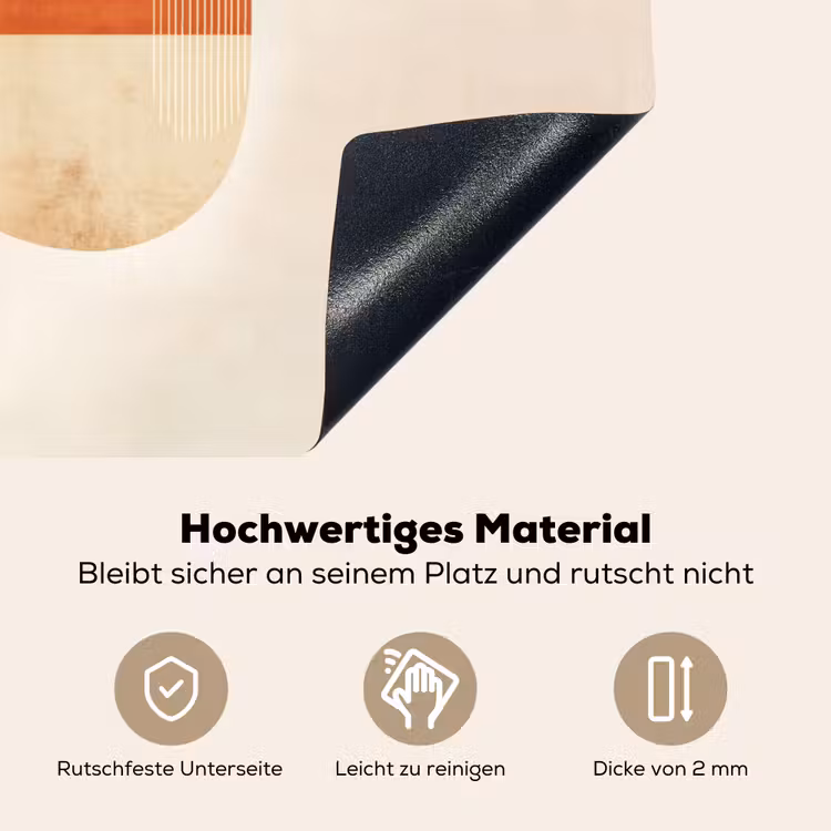 Bogen - Beige - Vormen Inductie beschemer met haakjes klein -ky-onderkant-de