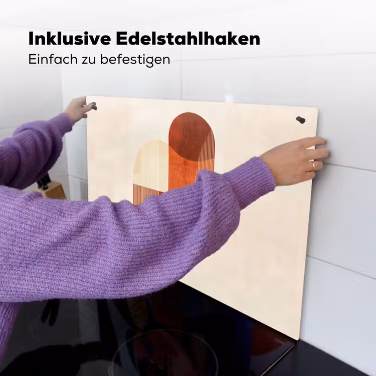 Bogen - Beige - Vormen Inductie beschemer met haakjes klein -ky-ophangen-de