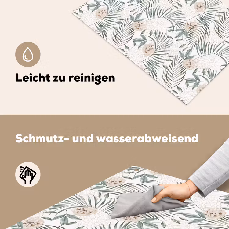 Bohemian - Bloemen - Bladeren - Jungle - Tropical Inductie beschemer met haakjes klein -ky-schoon-de
