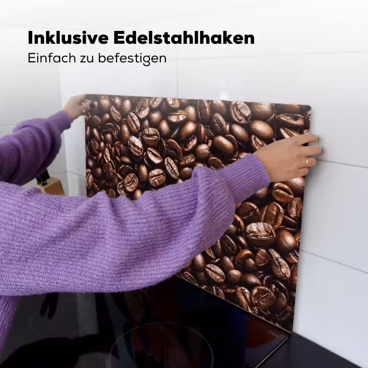 Bonen - Close-up - Donkerbruin Inductie beschemer met haakjes klein -ky-ophangen-de