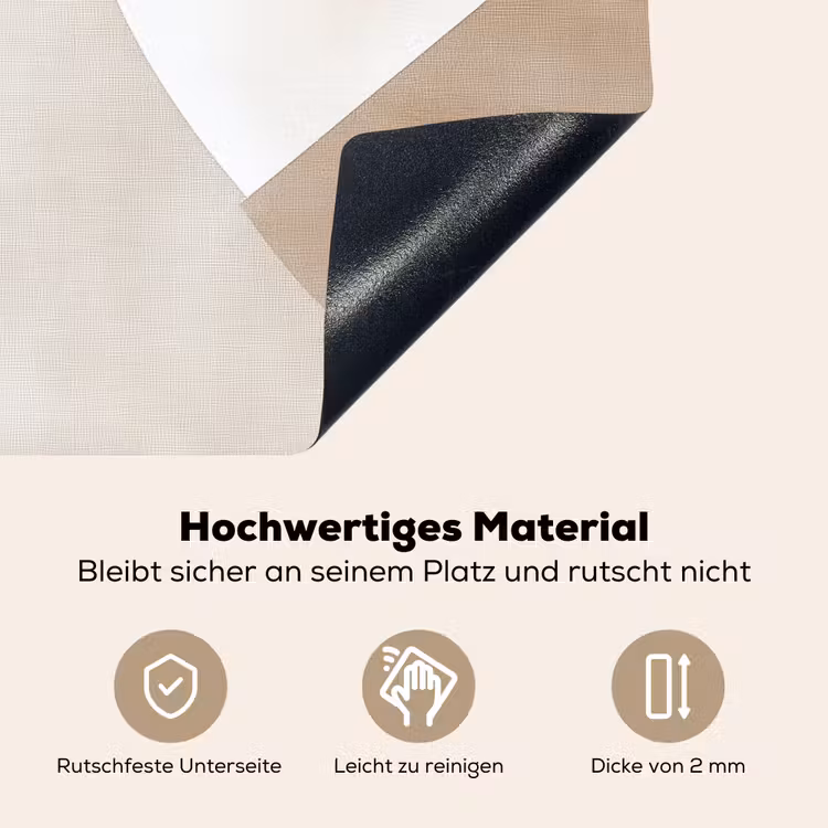 Bruin - Japandi - Abstract Inductie beschemer met haakjes klein -ky-onderkant-de