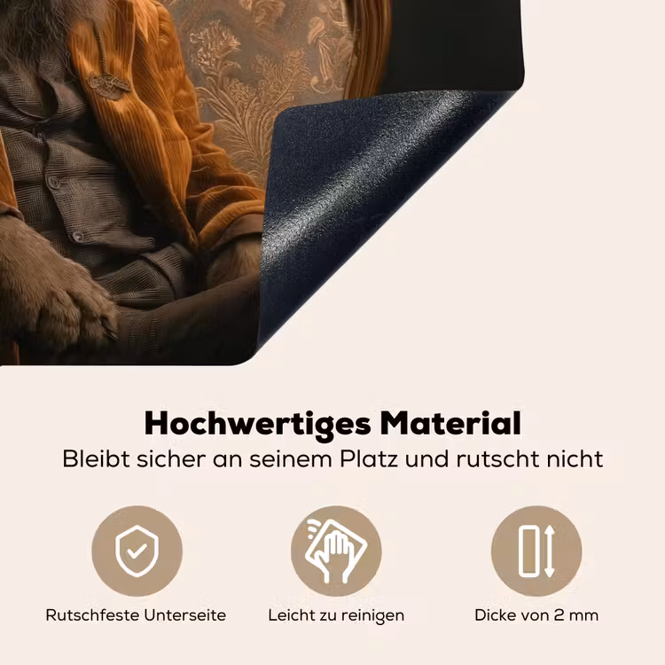 Bril - Leeuw - Bank - Hoed Inductie beschemer met haakjes klein -ky-onderkant-de