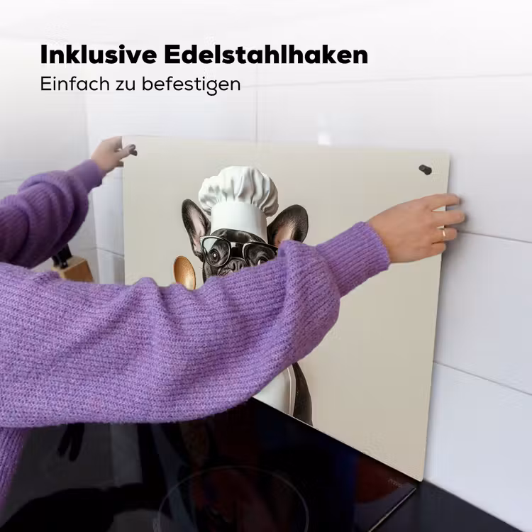 Bril - Hond - Kok Inductie beschemer met haakjes klein -ky-ophangen-de