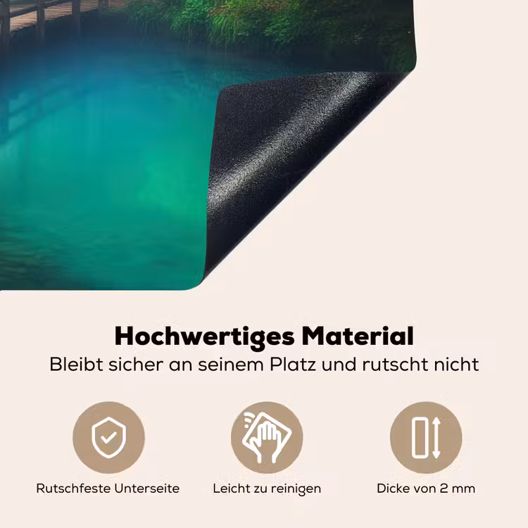 Brug - Water - Rivier - Bos Inductie beschemer met haakjes klein -ky-onderkant-de