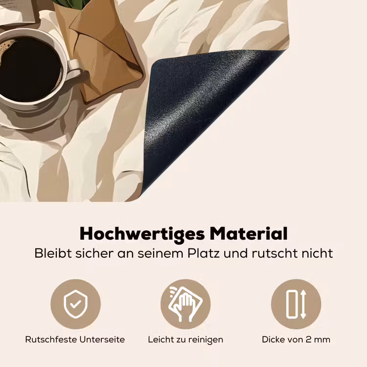 Boek - Illustratie - Tulpen - Koffie Inductie beschemer met haakjes klein -ky-onderkant-de