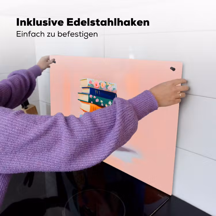 Boeken - Stapel - Kleurrijk Inductie beschemer met haakjes klein -ky-ophangen-de