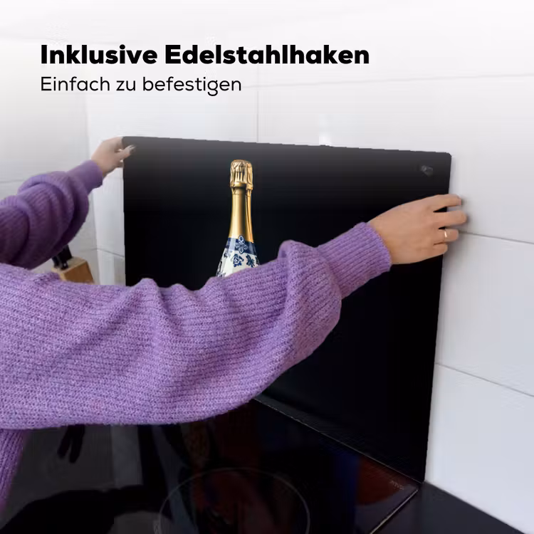 Champagne - Bloemen - Goud - Chique Inductie beschemer met haakjes klein -ky-ophangen-de