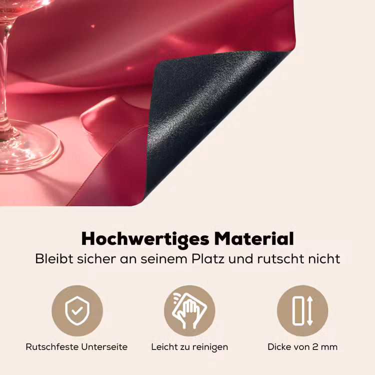 Cocktail - Pink - Luxe Inductie beschemer met haakjes klein -ky-onderkant-de