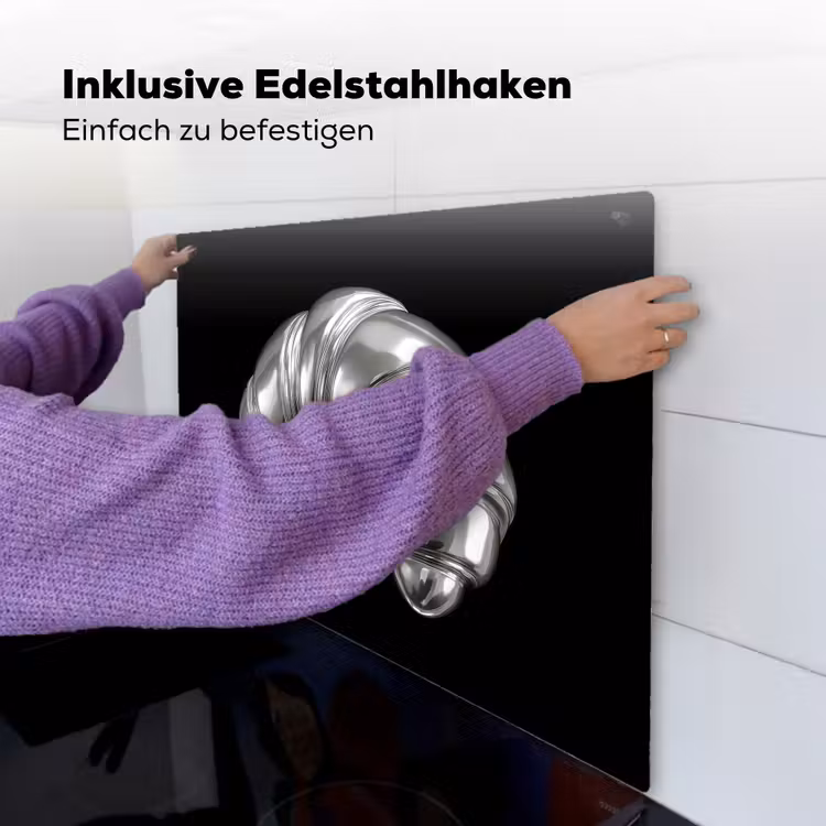 Croissant - Metaal - Zilver Inductie beschemer met haakjes middel -ky-ophangen-de