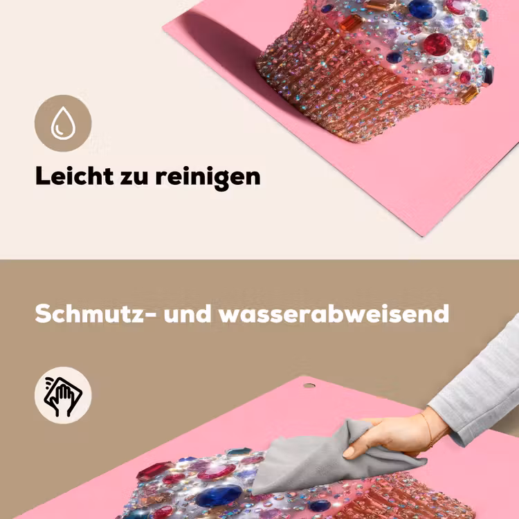 Cupcake - Kleurrijk - Edelstenen Inductie beschemer met haakjes middel -ky-schoon-de