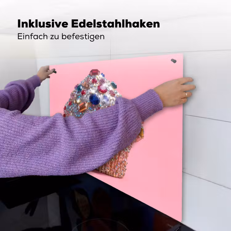 Cupcake - Kleurrijk - Edelstenen Inductie beschemer met haakjes middel -ky-ophangen-de