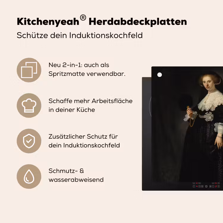 Het huwelijksportret van Oopjen Coppit - Rembrandt van Rijn Inductie beschemer met haakjes middel -ky-usp-de