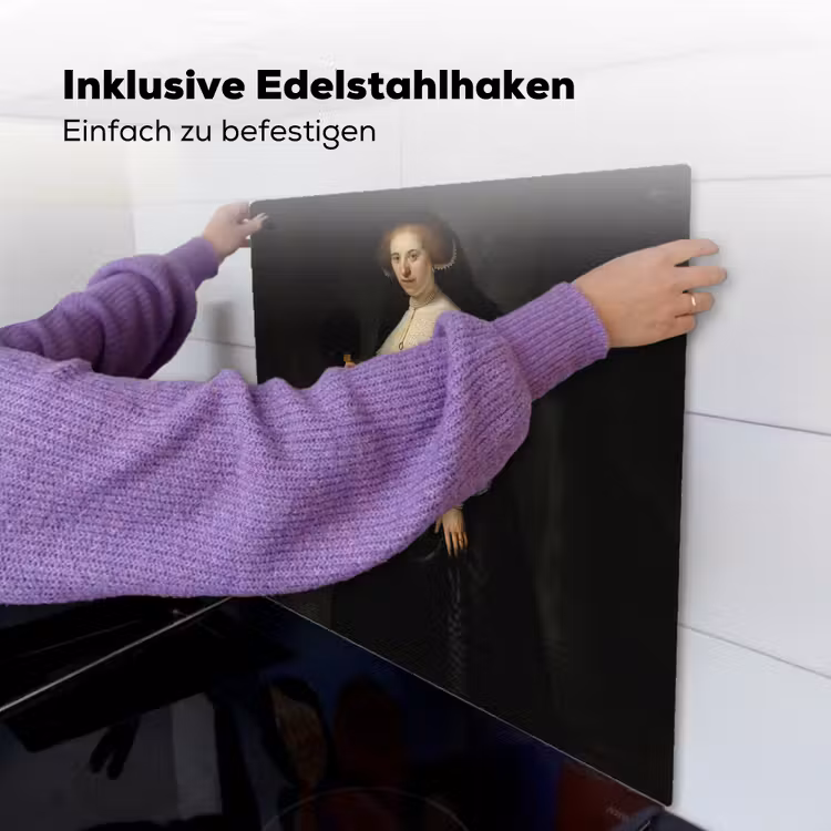 Het huwelijksportret van Oopjen Coppit - Rembrandt van Rijn Inductie beschemer met haakjes middel -ky-ophangen-de