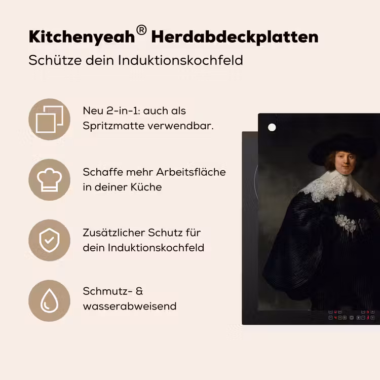 Het huwelijksportret van Marten Soolmans - Rembrandt van Rijn Inductie beschemer met haakjes middel -ky-usp-de