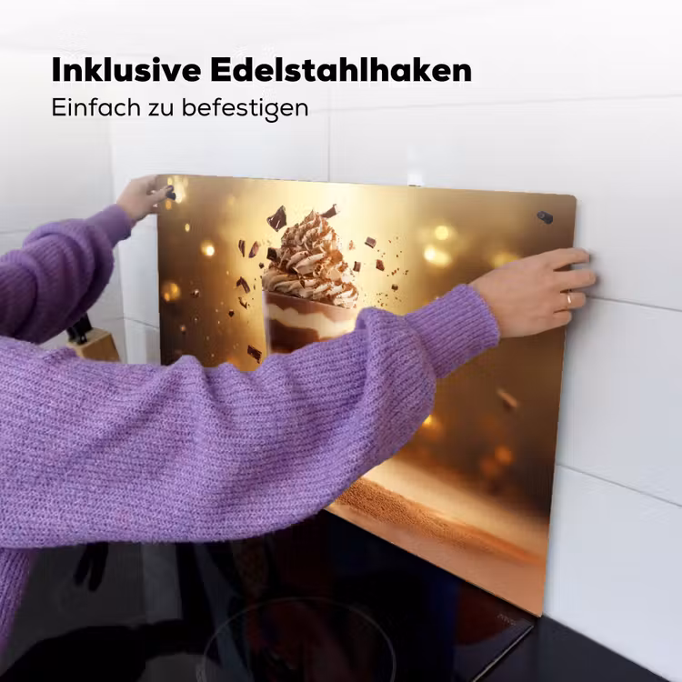 Dessert - Chocolade - Zoet - Eten Inductie beschemer met haakjes klein -ky-ophangen-de