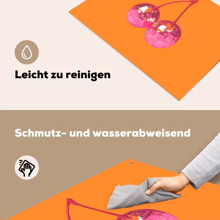 Discoballen - Kers - Spiegels - Roze Inductie beschemer met haakjes klein -ky-schoon-de
