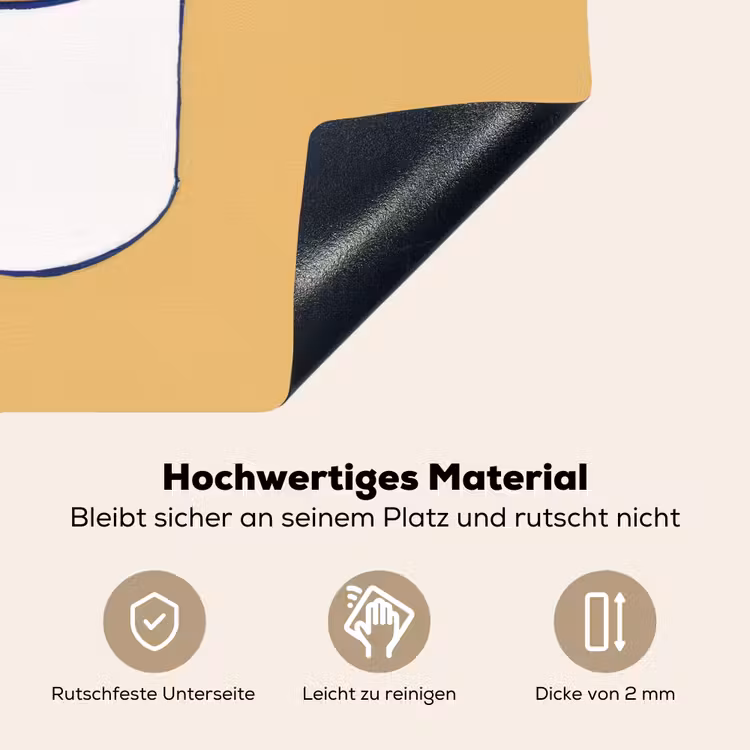 Blikje - Minimalistisch - Blauw - Illustratie Inductie beschemer met haakjes klein -ky-onderkant-de