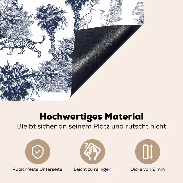 Jungle - Beplanting - Blauw Inductie beschemer met haakjes klein 777 -ky-onderkant-de