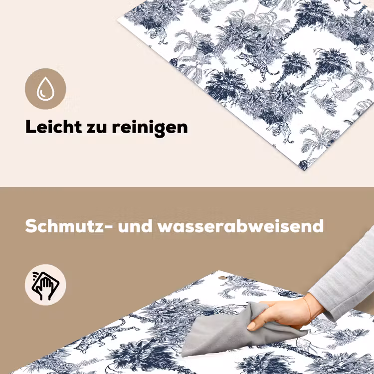 Jungle - Beplanting - Blauw Inductie beschemer met haakjes klein 777 -ky-schoon-de