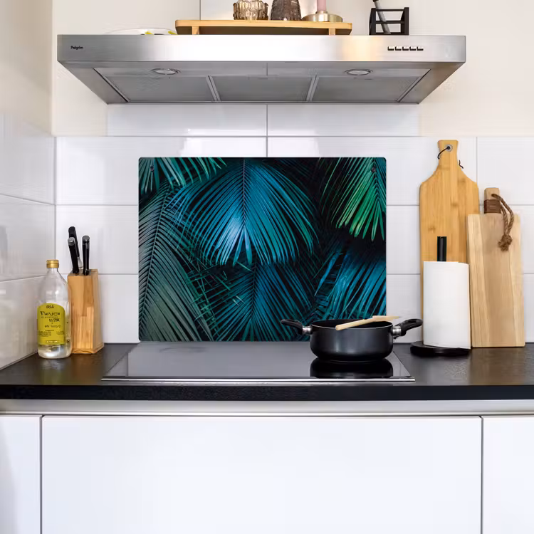 Inductie mat - Jungle - Inductie beschermer - Palmblad - Natuur Inductie beschemer met haakjes klein -sfeer2