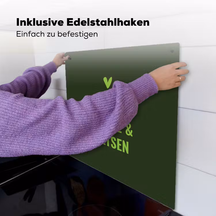 Donkergroen - Quote - Zon - Zomer Inductie beschemer met haakjes middel -ky-ophangen-de