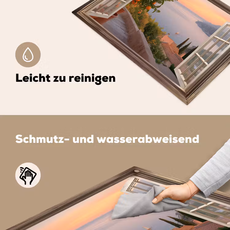 Doorkijk - Uitzicht - Meer - Landschap Inductie beschemer met haakjes klein -ky-schoon-de