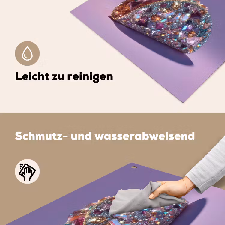 Edelstenen - Glitters - Paars - Kleurrijk Inductie beschemer met haakjes middel -ky-schoon-de