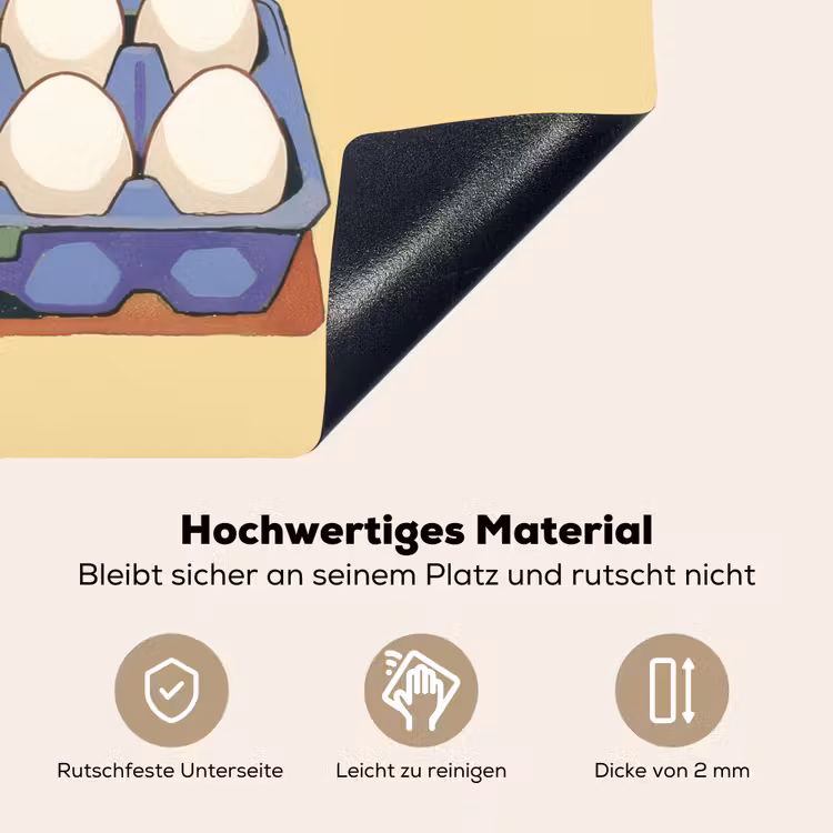 Eieren - Doos - Minimalistisch - Blauw Inductie beschemer met haakjes klein -ky-onderkant-de