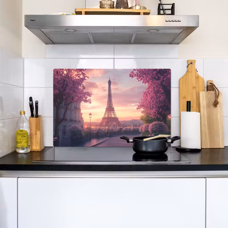 Eiffeltoren - Parijs - Roze Inductie beschemer met haakjes klein -sfeer2