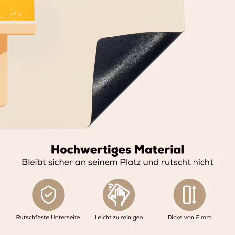 Oranje - Stokje - Waterijsje Inductie beschemer met haakjes klein -ky-onderkant-de