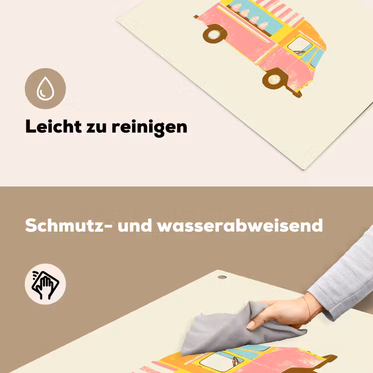 Ijskar - Retro - Softijsjes - Roze Inductie beschemer met haakjes klein -ky-schoon-de