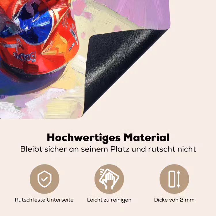 Frisdrank - Blik - Paars Inductie beschemer met haakjes middel -ky-onderkant-de
