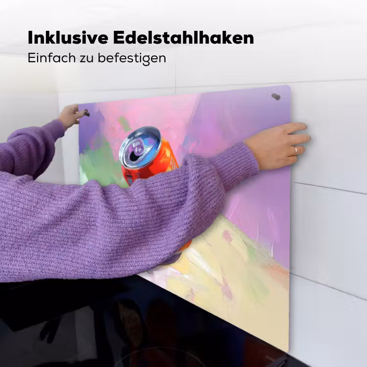 Frisdrank - Blik - Paars Inductie beschemer met haakjes middel -ky-ophangen-de