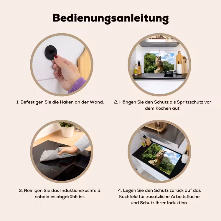 Uil - Boomstronk - Bos - Lucht Inductie beschemer met haakjes klein -ky-gebruik-de