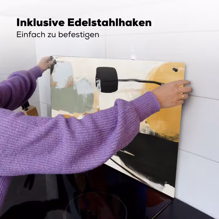 Paint - Abstract - Kleuren Inductie beschemer met haakjes klein -ky-ophangen-de