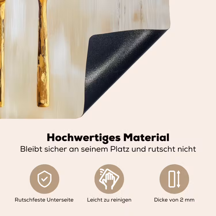 Verf - Goud - Bestek Inductie beschemer met haakjes klein -ky-onderkant-de
