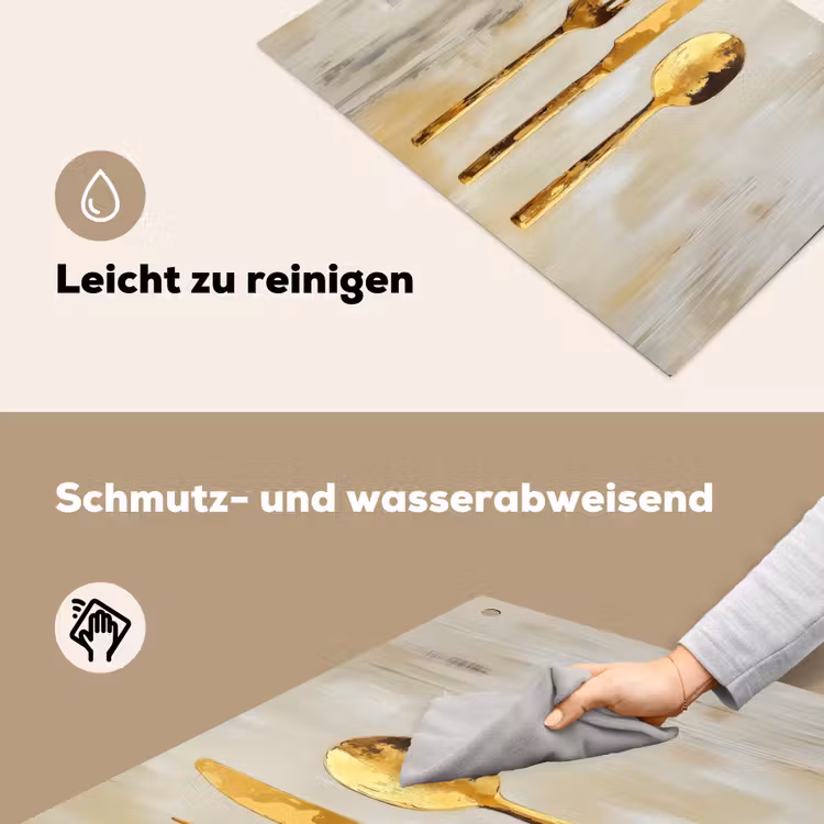 Verf - Goud - Bestek Inductie beschemer met haakjes klein -ky-schoon-de