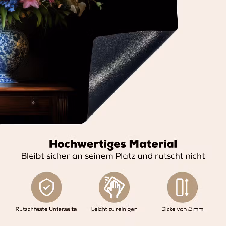 Kleur - Vaas - Bloemen - Boeket Inductie beschemer met haakjes klein -ky-onderkant-de