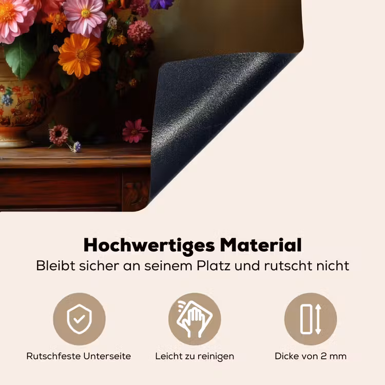 Kleuren - Boeket - Vaas - Hout Inductie beschemer met haakjes klein -ky-onderkant-de