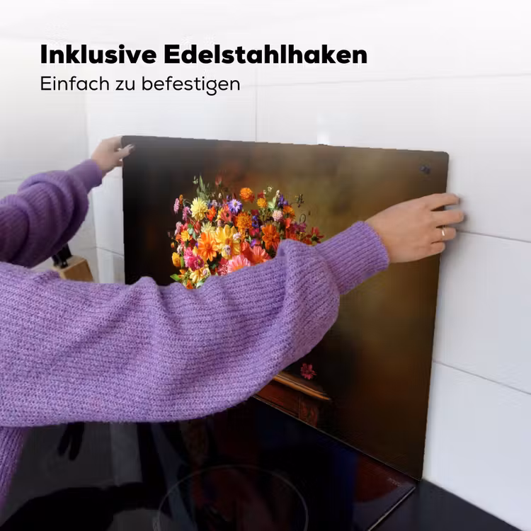 Kleuren - Boeket - Vaas - Hout Inductie beschemer met haakjes klein -ky-ophangen-de