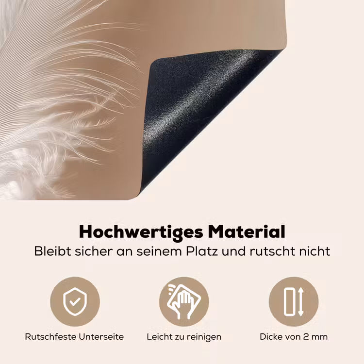 Veer - Minimalistisch - Roze Inductie beschemer met haakjes middel -ky-onderkant-de