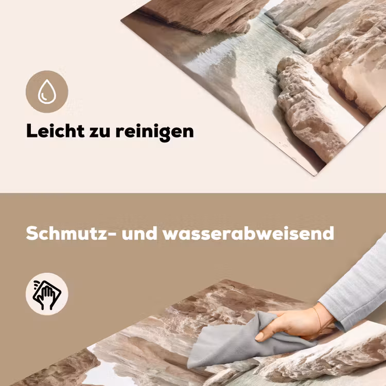 Rotsen - Zee - Zand - Kloof Inductie beschemer met haakjes middel -ky-schoon-de