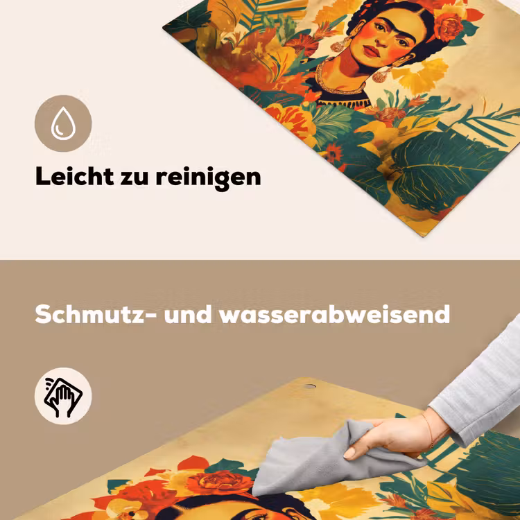 Vrouwelijk - Bloemen - Sieraden Inductie beschemer met haakjes klein -ky-schoon-de