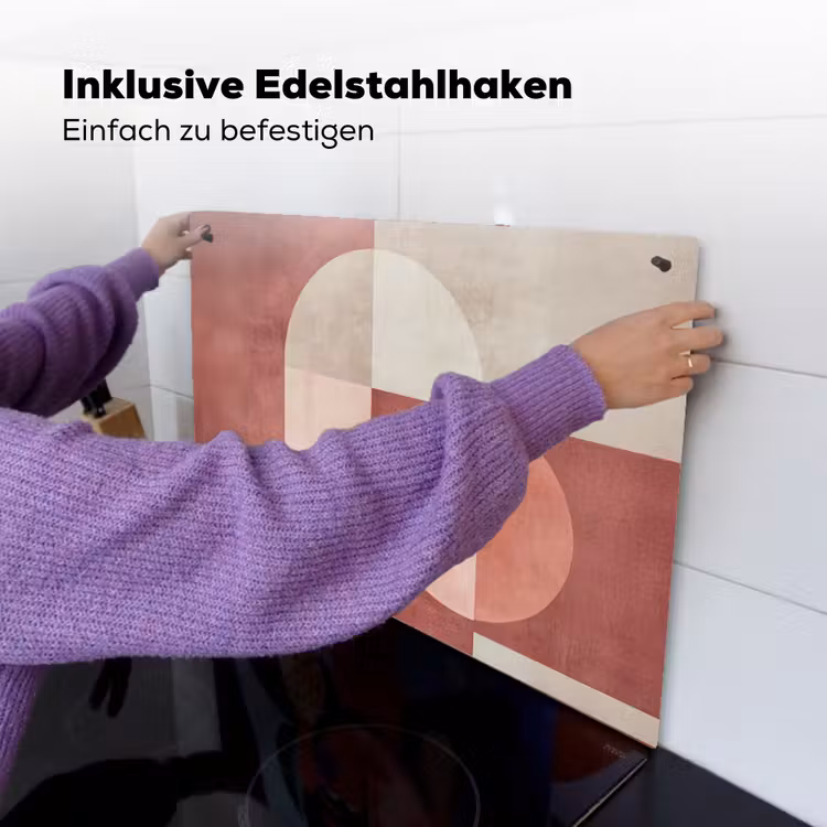 Figuren - Abstract - Roze Inductie beschemer met haakjes klein -ky-ophangen-de